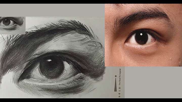 Basic Drawing How to Draw Eyes Young Man
