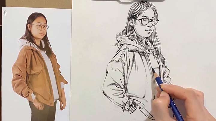 Girl Pose Figure Drawing