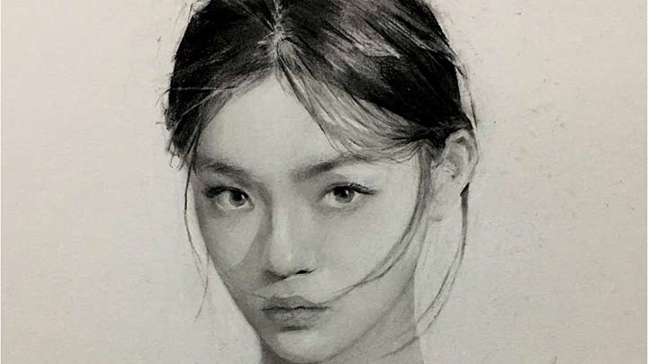 How to draw a beautiful girl in graphite pencil