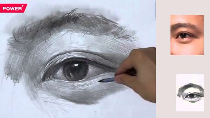 How to draw Eyes Of a Young Man