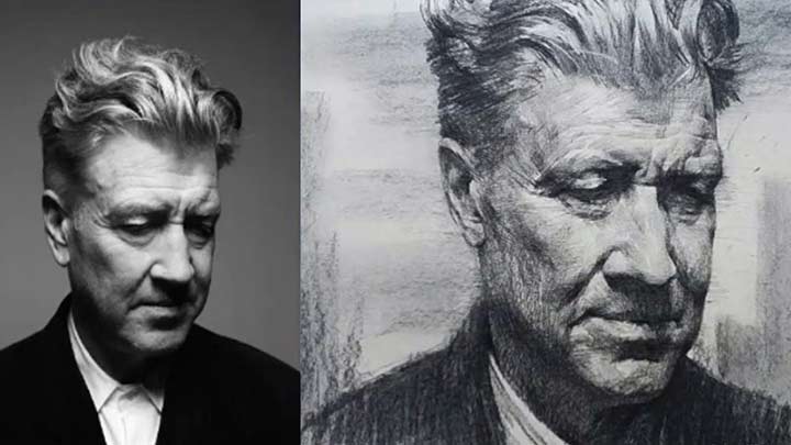 How to Draw Portrait of David Lynch