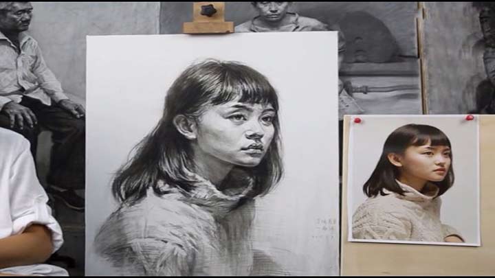 How to Draw Portrait of Girl Pencil Drawing