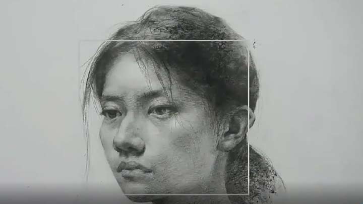 How to make a Girl portrait drawing with graphite pencil
