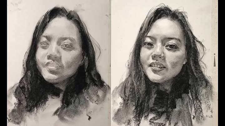 How to make a Portrait Drawing of a Young Girl
