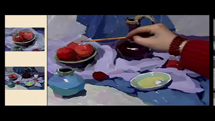 How to paint Still life in acrylic painting