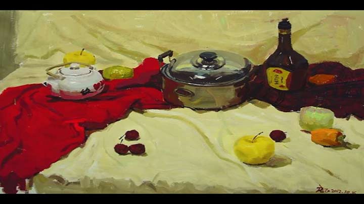 How to paint Still life in acrylic Time-lapse Still life Painting