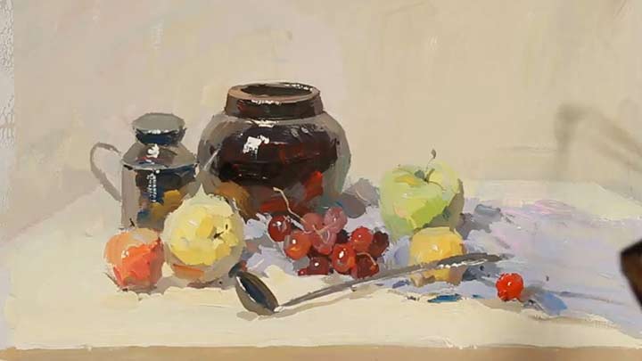 Learn to paint Still life with Gouache