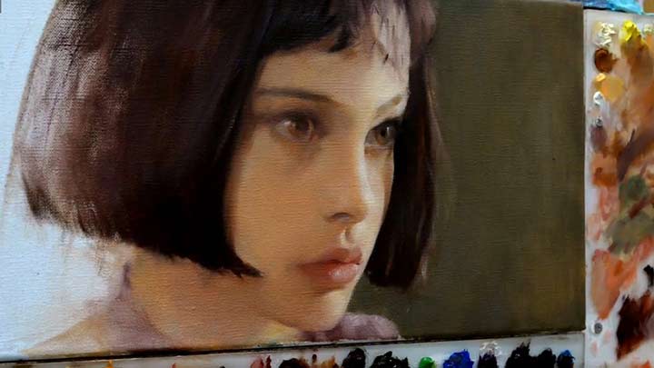Mathilda portrait- oil painting demonstratio