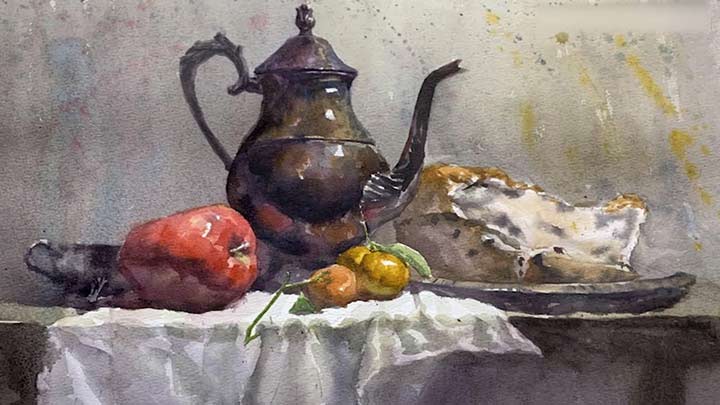 Paint the Still-life in Watercolor