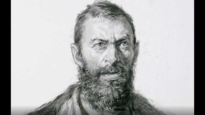 Pencil Drawing of Logan Portrait