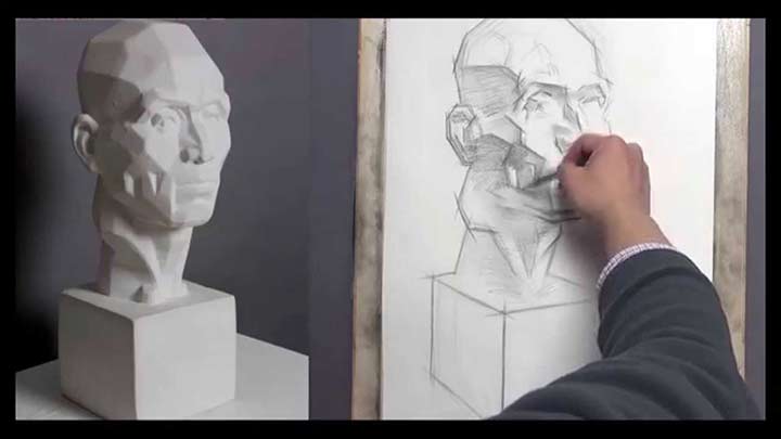 Plaster cast Drawing