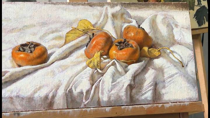 Still Life Painting in Oil Color